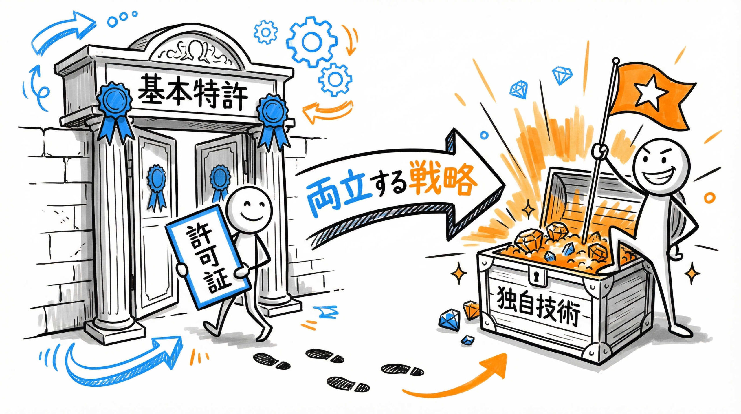 iPS細胞の産業応用における知財戦略の結論:基本特許のクリアランスと独自技術の権利化の両立